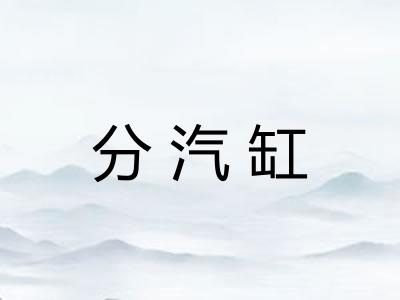 分汽缸