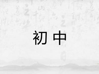 初中