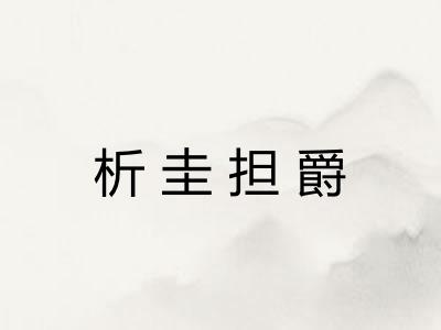 析圭担爵