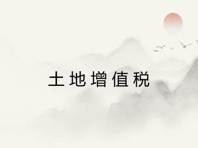 土地增值税