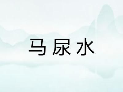 马尿水
