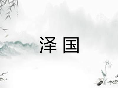 泽国