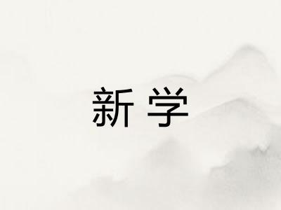 新学