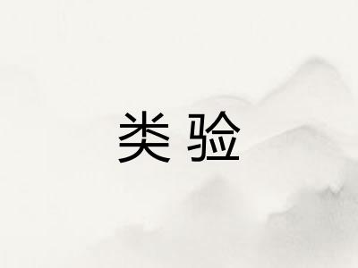 类验
