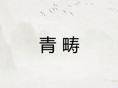 青畴