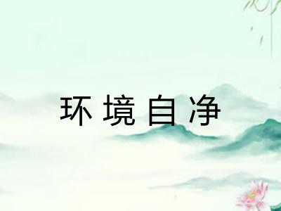 环境自净