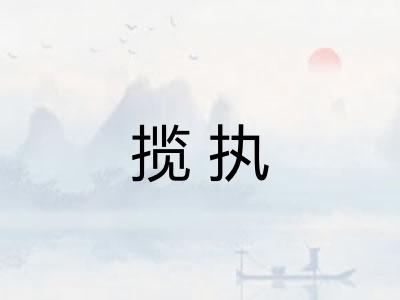 揽执
