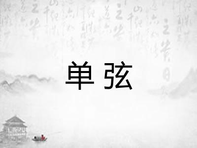 单弦