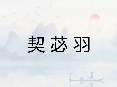 契苾羽