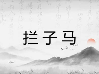 拦子马