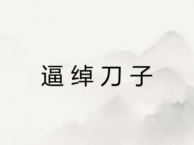 逼绰刀子