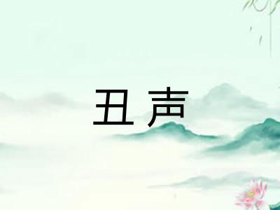 丑声