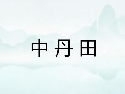 中丹田