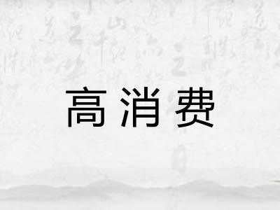 高消费