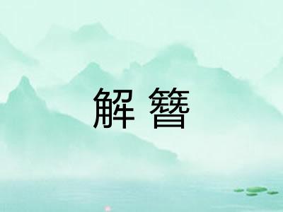 解簪