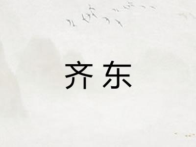 齐东