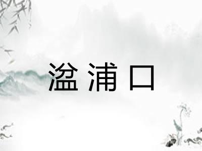 湓浦口