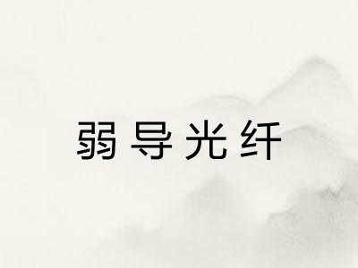 弱导光纤
