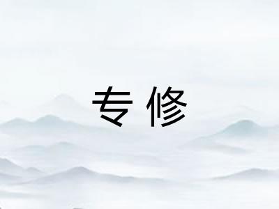 专修