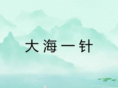 大海一针