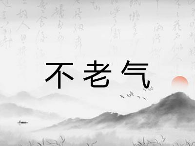 不老气
