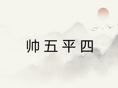 帅五平四