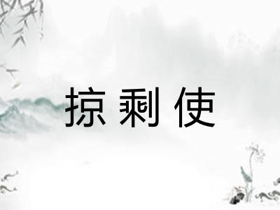 掠剩使