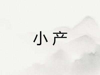 小产
