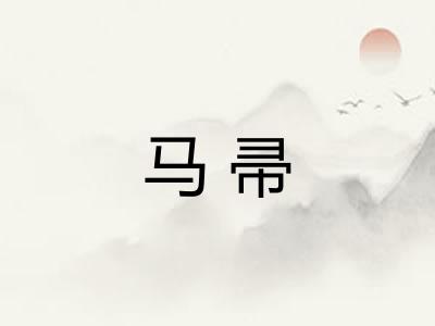 马帚