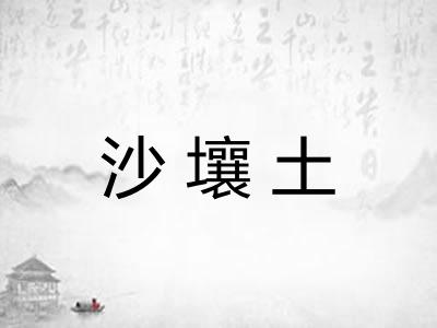 沙壤土