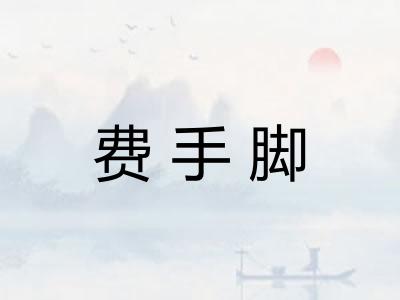 费手脚