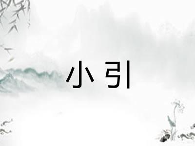 小引