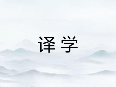 译学