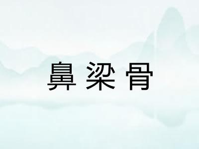 鼻梁骨