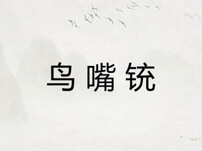 鸟嘴铳