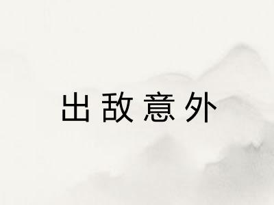 出敌意外