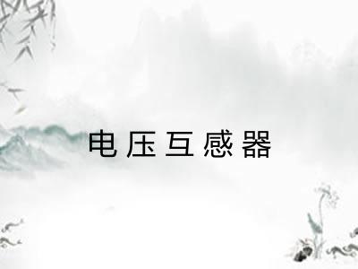 电压互感器