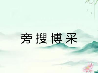 旁搜博采
