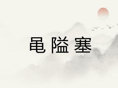 黾隘塞