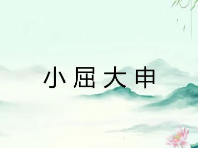小屈大申