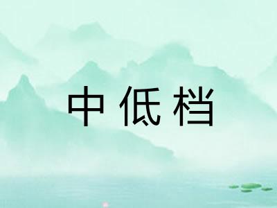 中低档