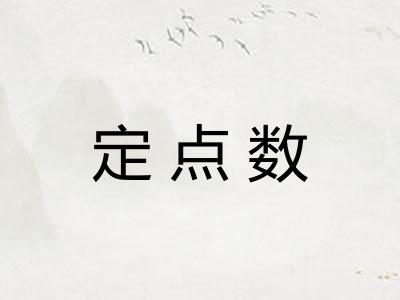 定点数