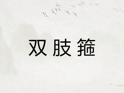 双肢箍