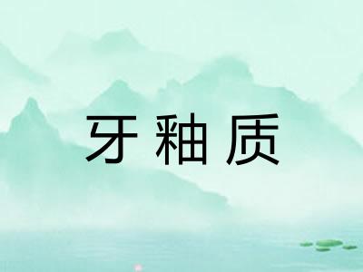 牙釉质
