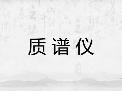 质谱仪