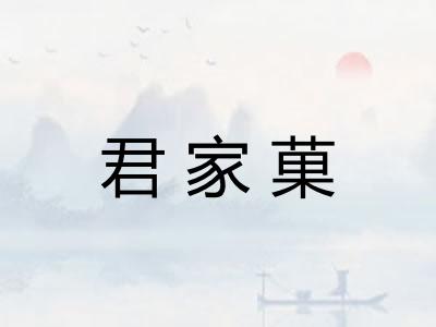 君家菓