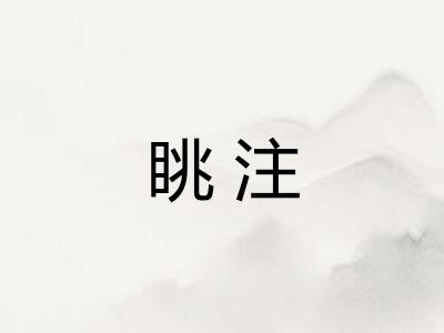 眺注