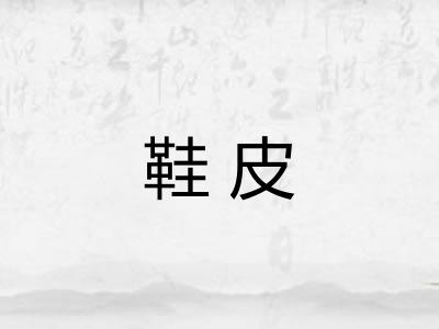 鞋皮