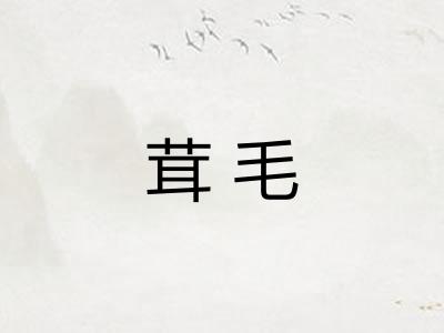 茸毛