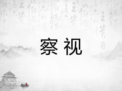 察视